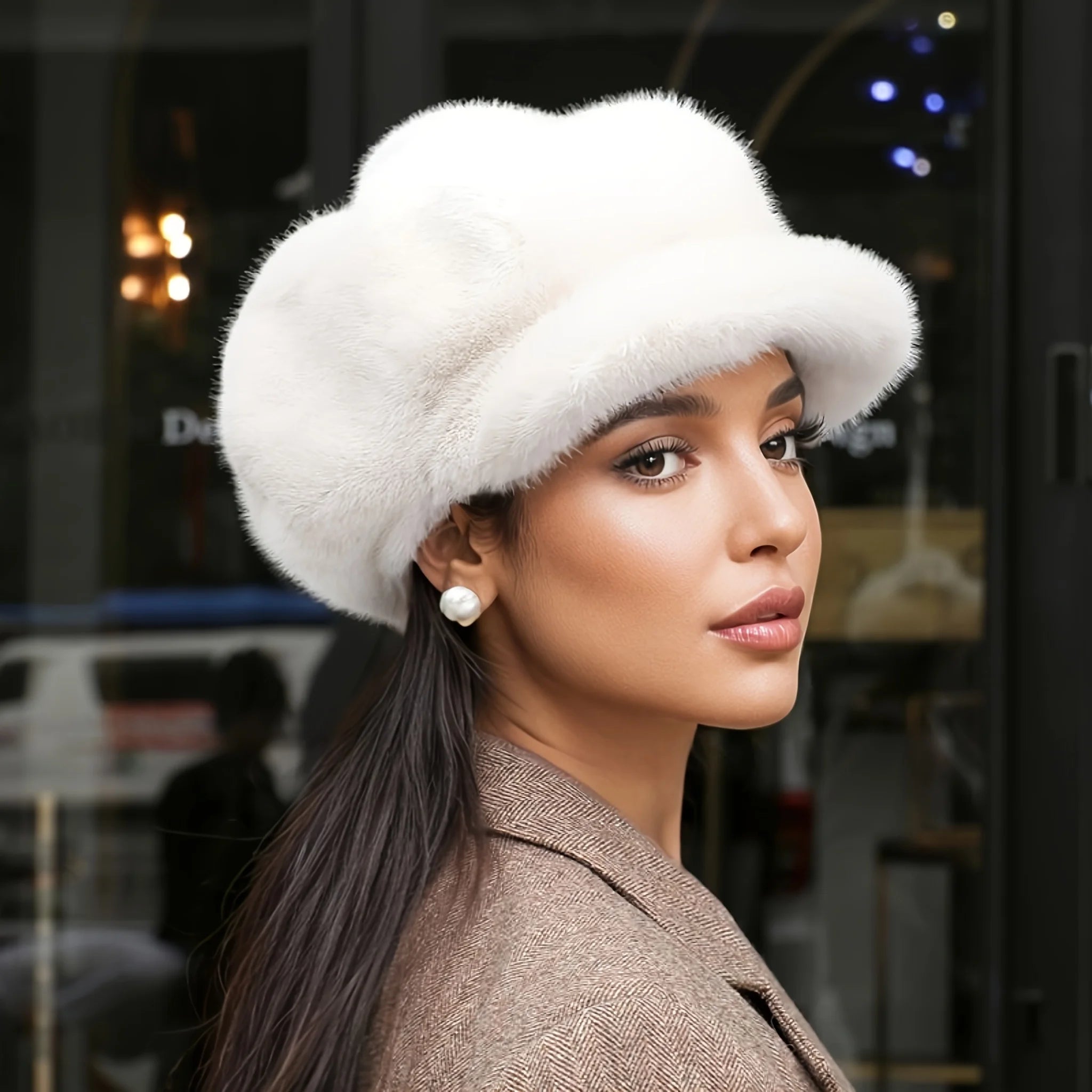 Soft plush winter berets for everyday style