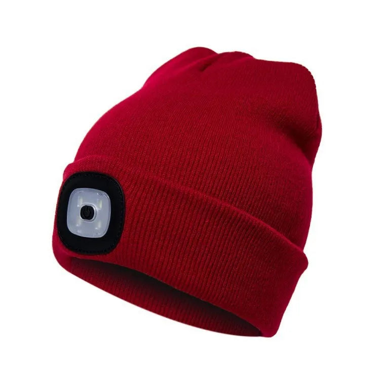 LED Light Knitted Beanie – Warm Unisex Outdoor Hat