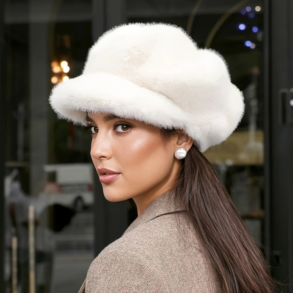 Soft plush winter berets for everyday style