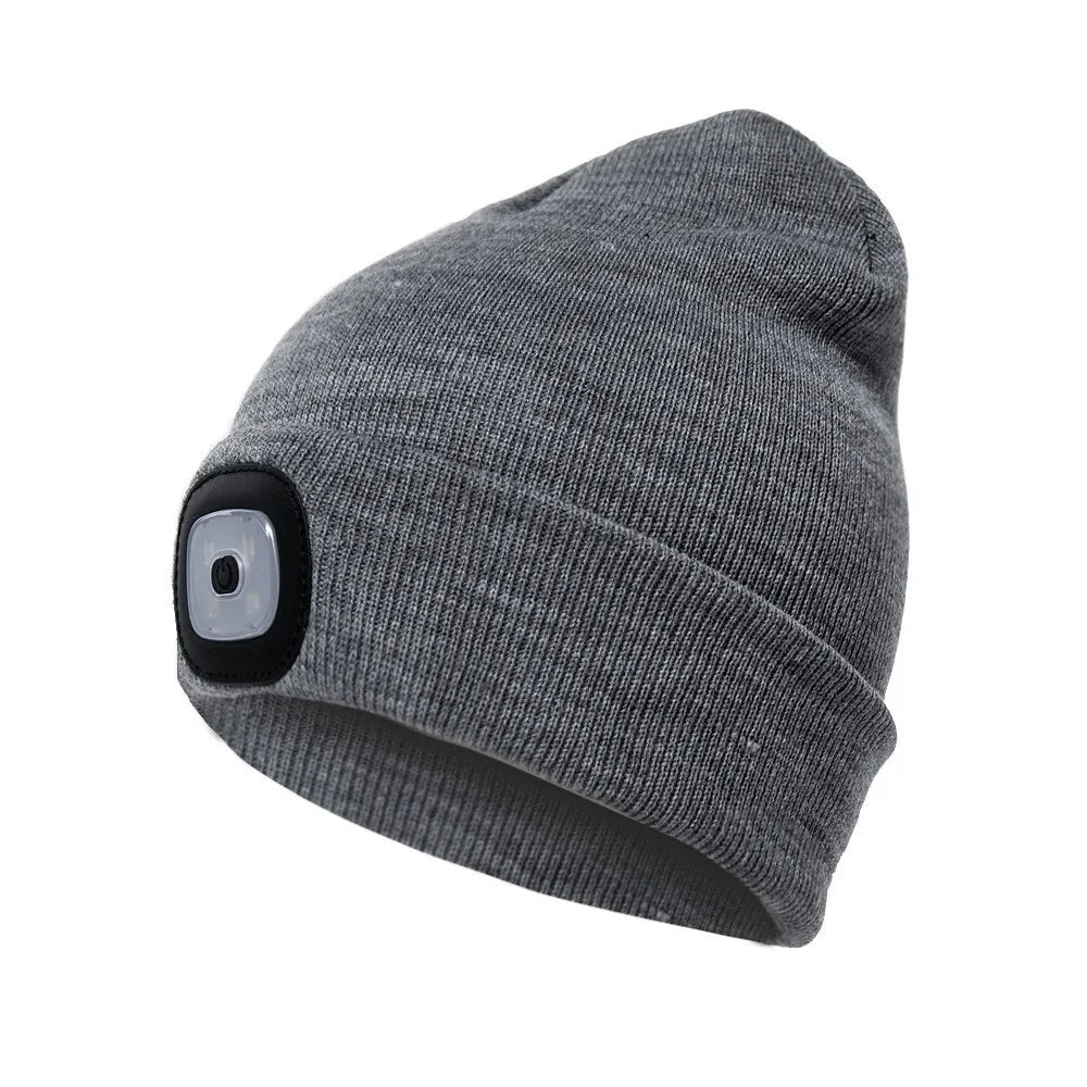 LED Light Knitted Beanie – Warm Unisex Outdoor Hat