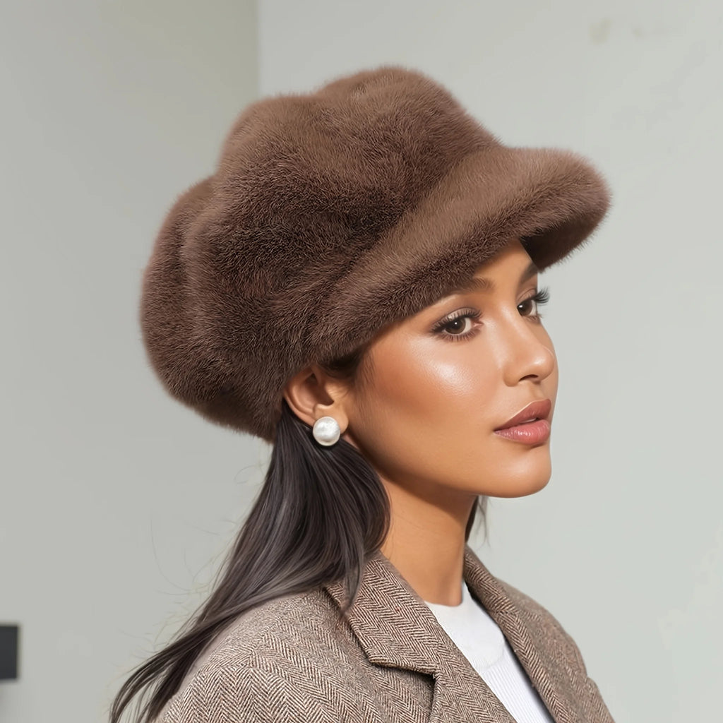 Soft plush winter berets for everyday style