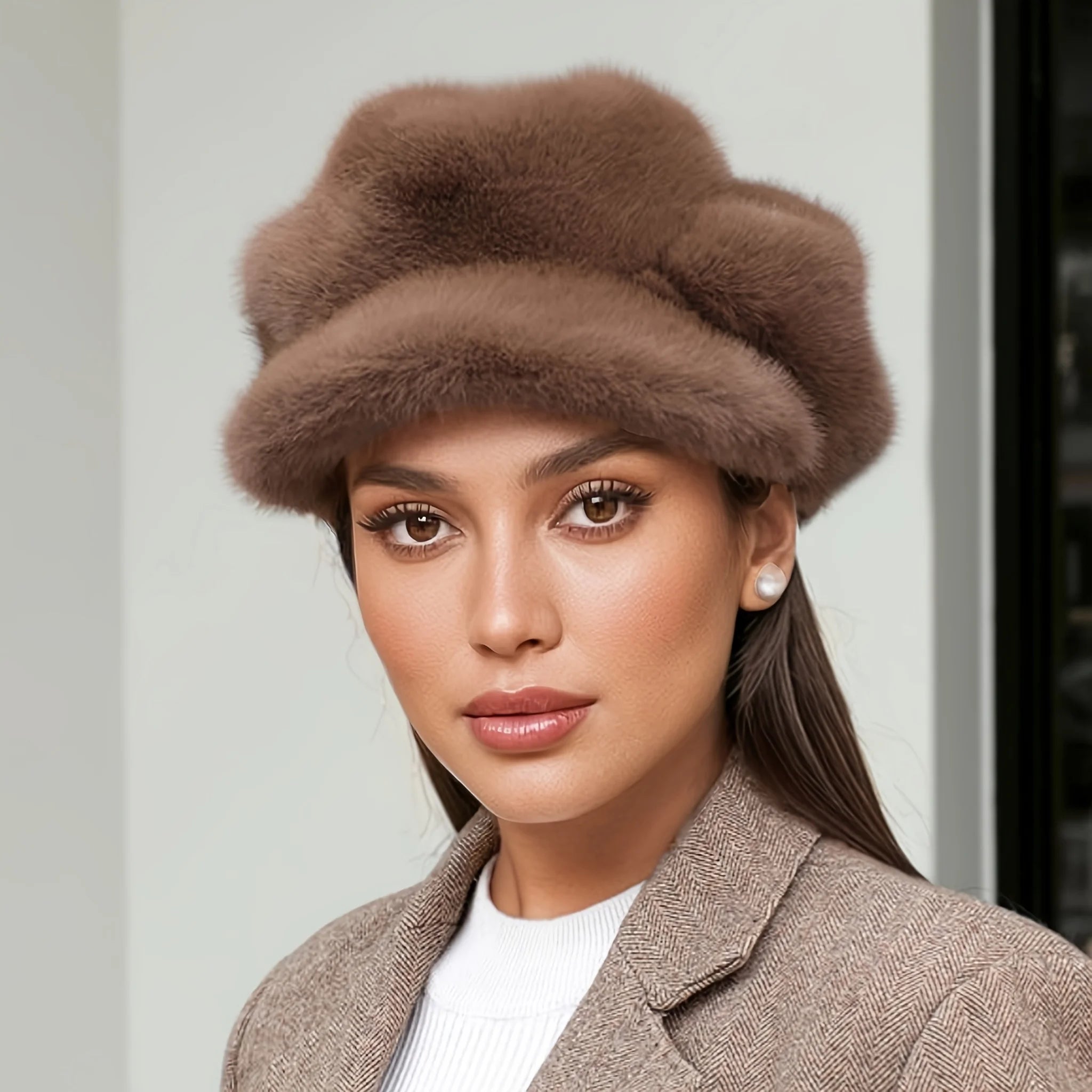 Soft plush winter berets for everyday style