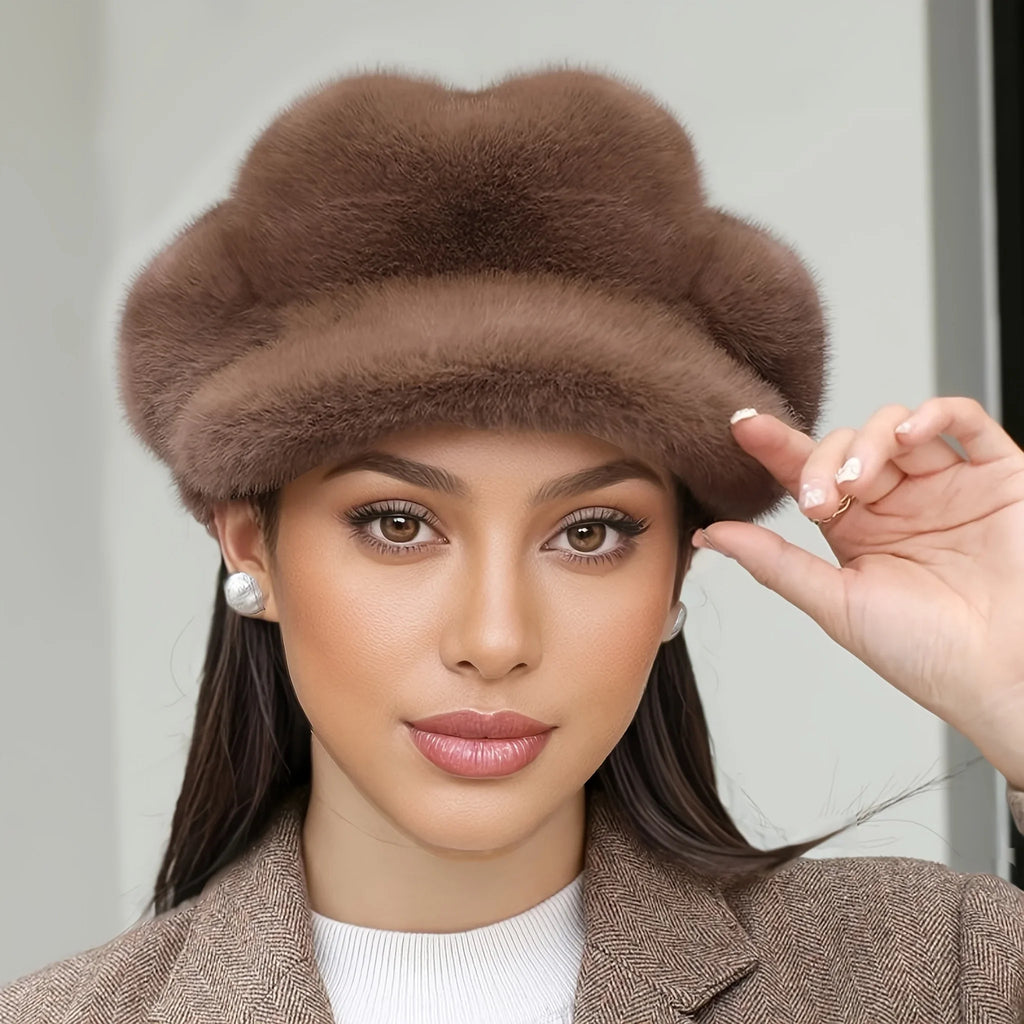 Soft plush winter berets for everyday style