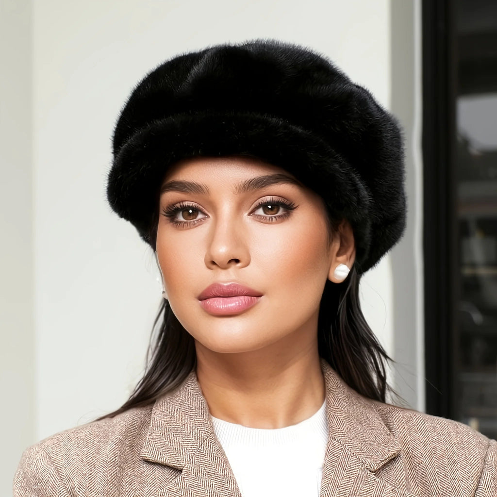 Soft plush winter berets for everyday style