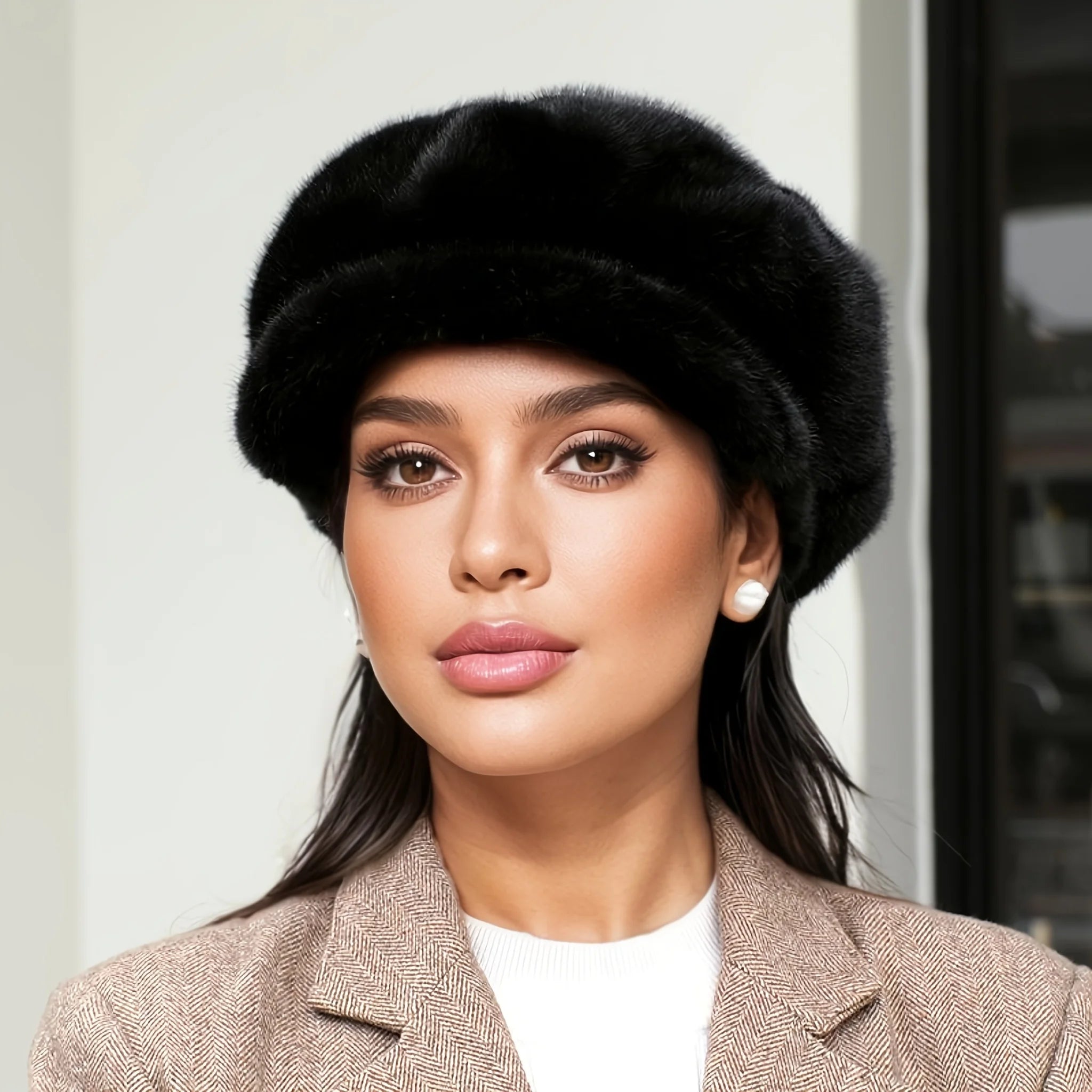 Soft plush winter berets for everyday style