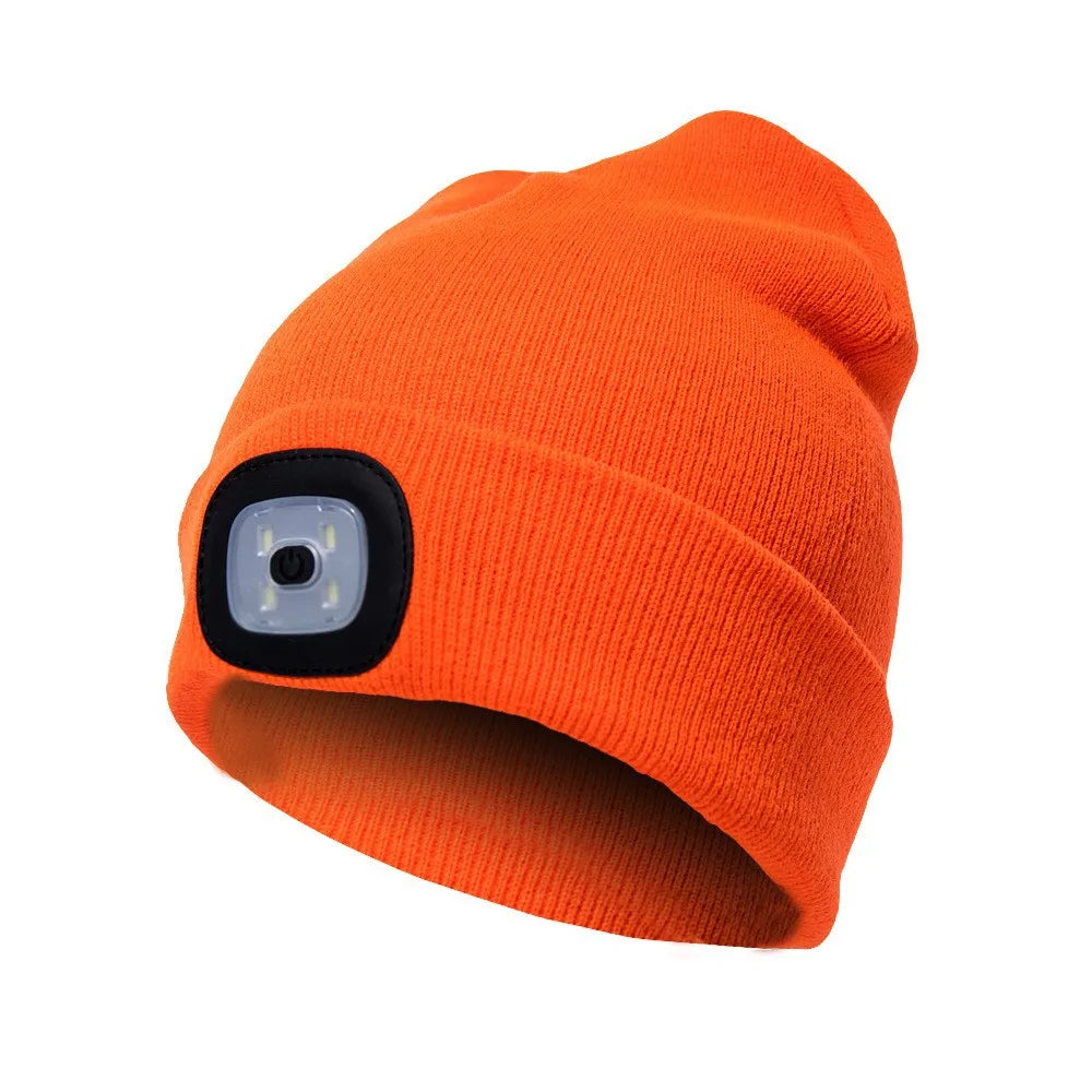 LED Light Knitted Beanie – Warm Unisex Outdoor Hat